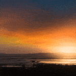 Napa River and Bay Trail wetlands at sunset