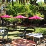 Marshall's Farm picnic tables in American Canyon, Napa Valley